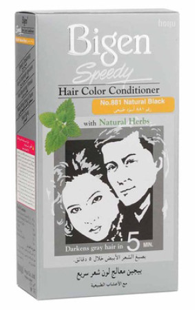 BIGEN SPEEDY HAIR COLOR  CONDITIONER NATURAL BLACK 881